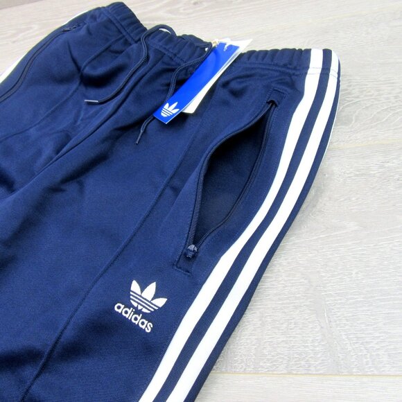 Adidas Adicolor Classics Beckenbauer Track Pants Mens Size Small Blue NEW - Picture 4 of 13